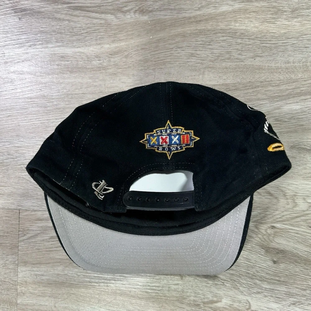 VTG Logo Athletic 1998 Denver Broncos Snapback Hat NFL Super Bowl Black Cap